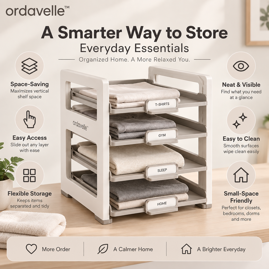 ordavelle™ Layer-Lift Linen Organizer