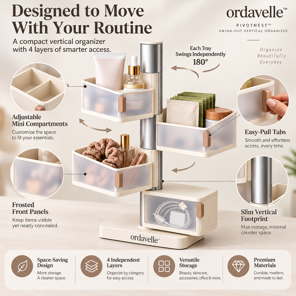 ordavelle™  Swing-Out Vertical Organizer