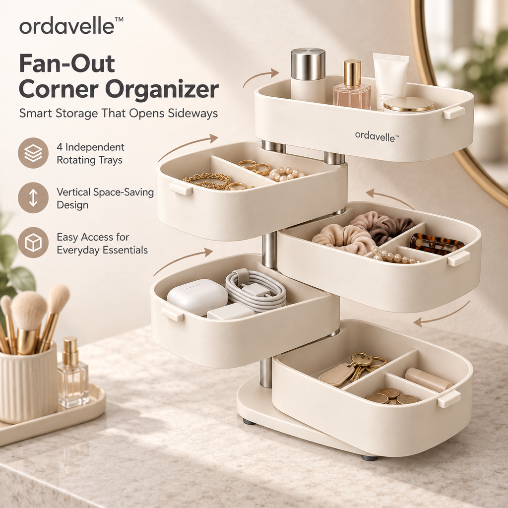 ordavelle™  Fan-Out Corner Organizer