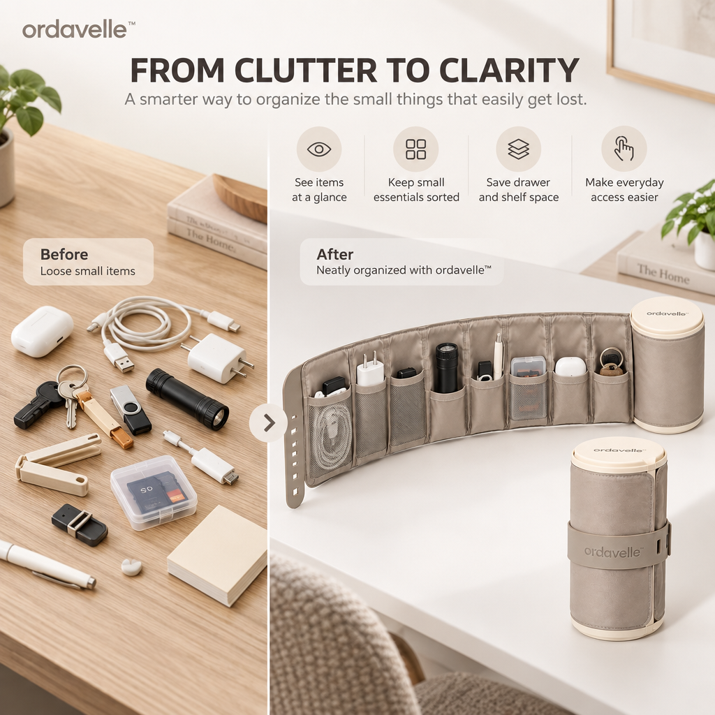 ordavelle™  Roll-Out Home Essentials Organizer