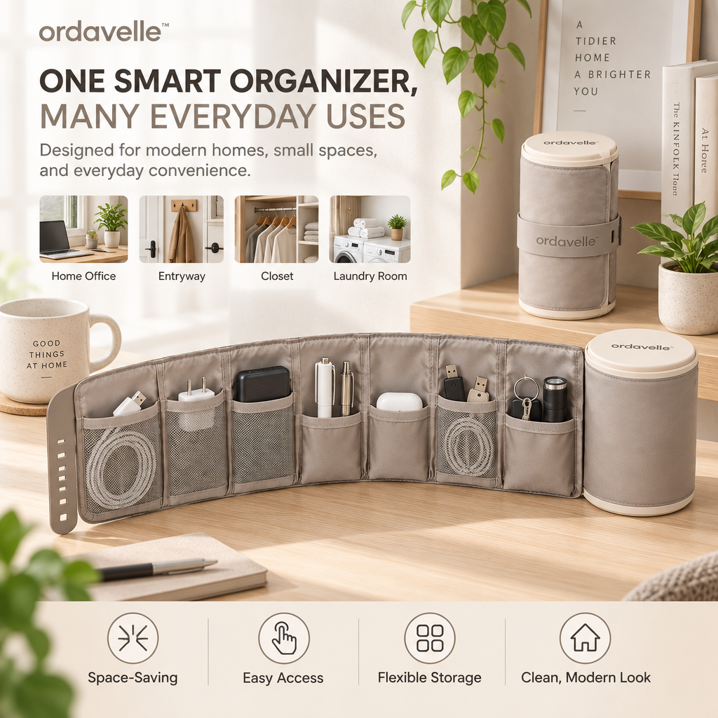 ordavelle™  Roll-Out Home Essentials Organizer