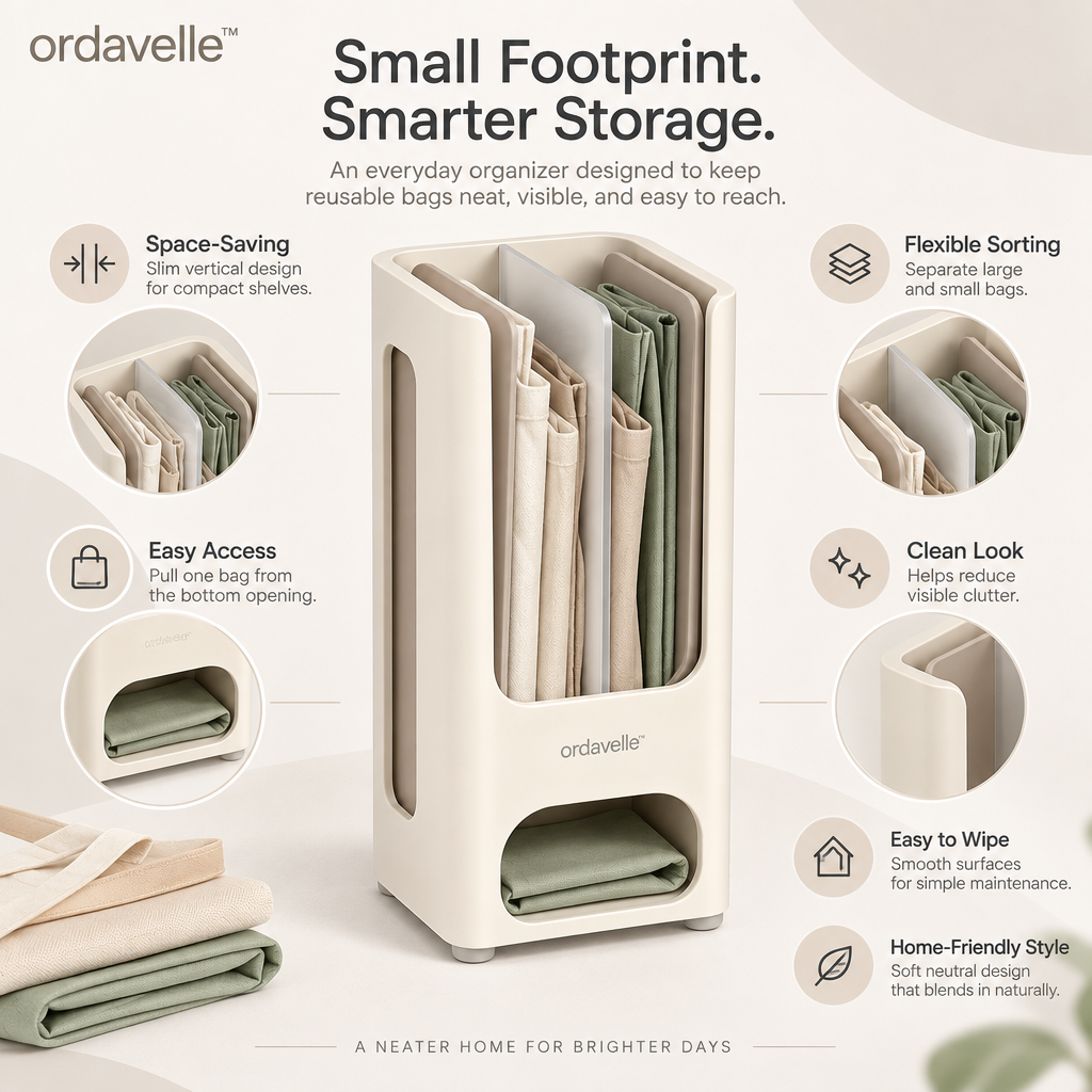 ordavelle™  Reusable Bag Compression Organizer