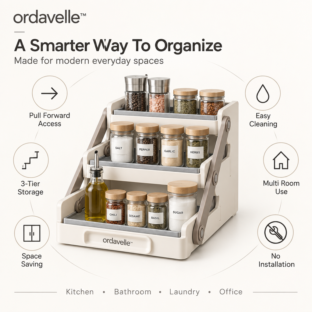 ordavelle™  Pull-Forward Tier Organize