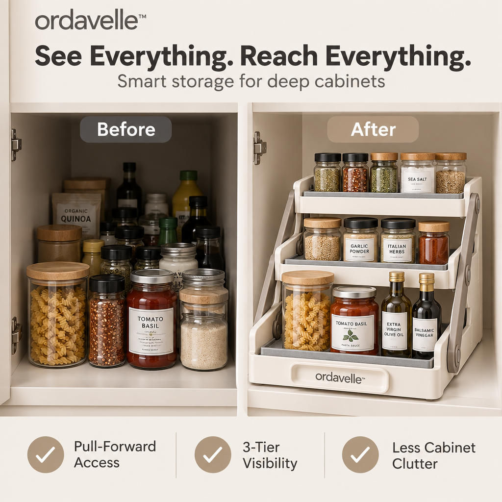 ordavelle™  Pull-Forward Tier Organize