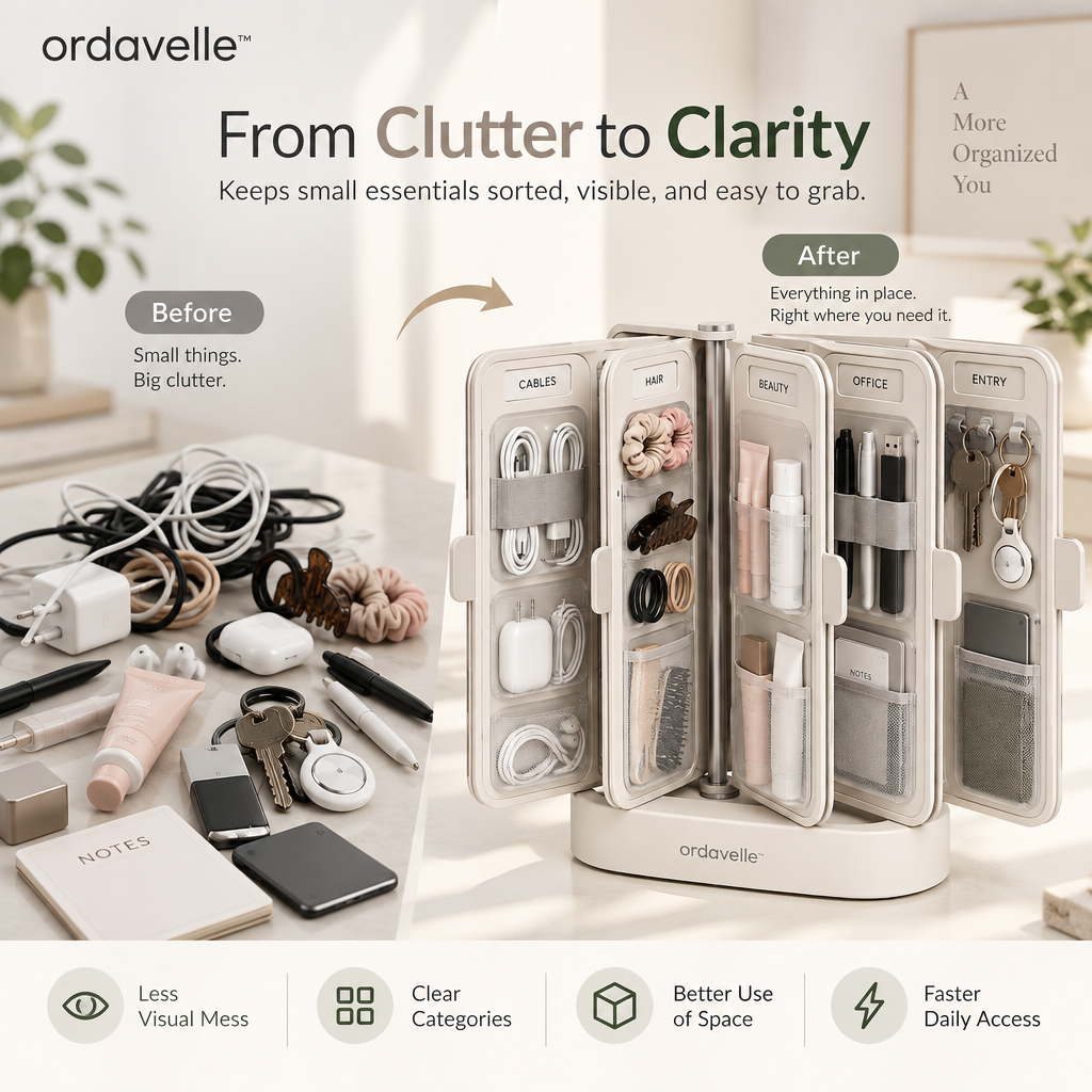 ordavelle™  Vertical Flip-Panel Organizer