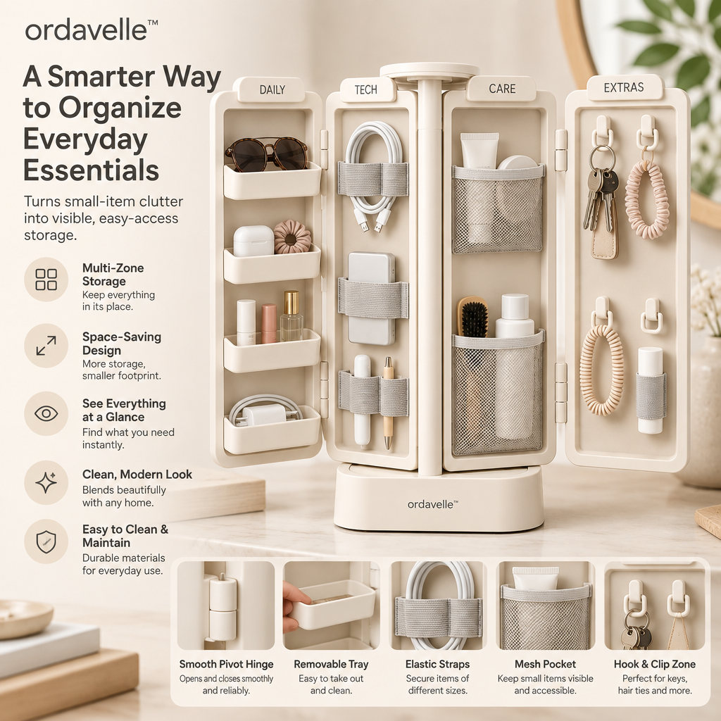 ordavelle™  Fold-Out Utility Organizer