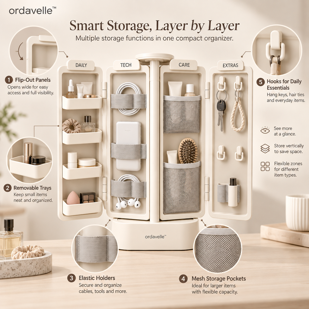 ordavelle™  Fold-Out Utility Organizer