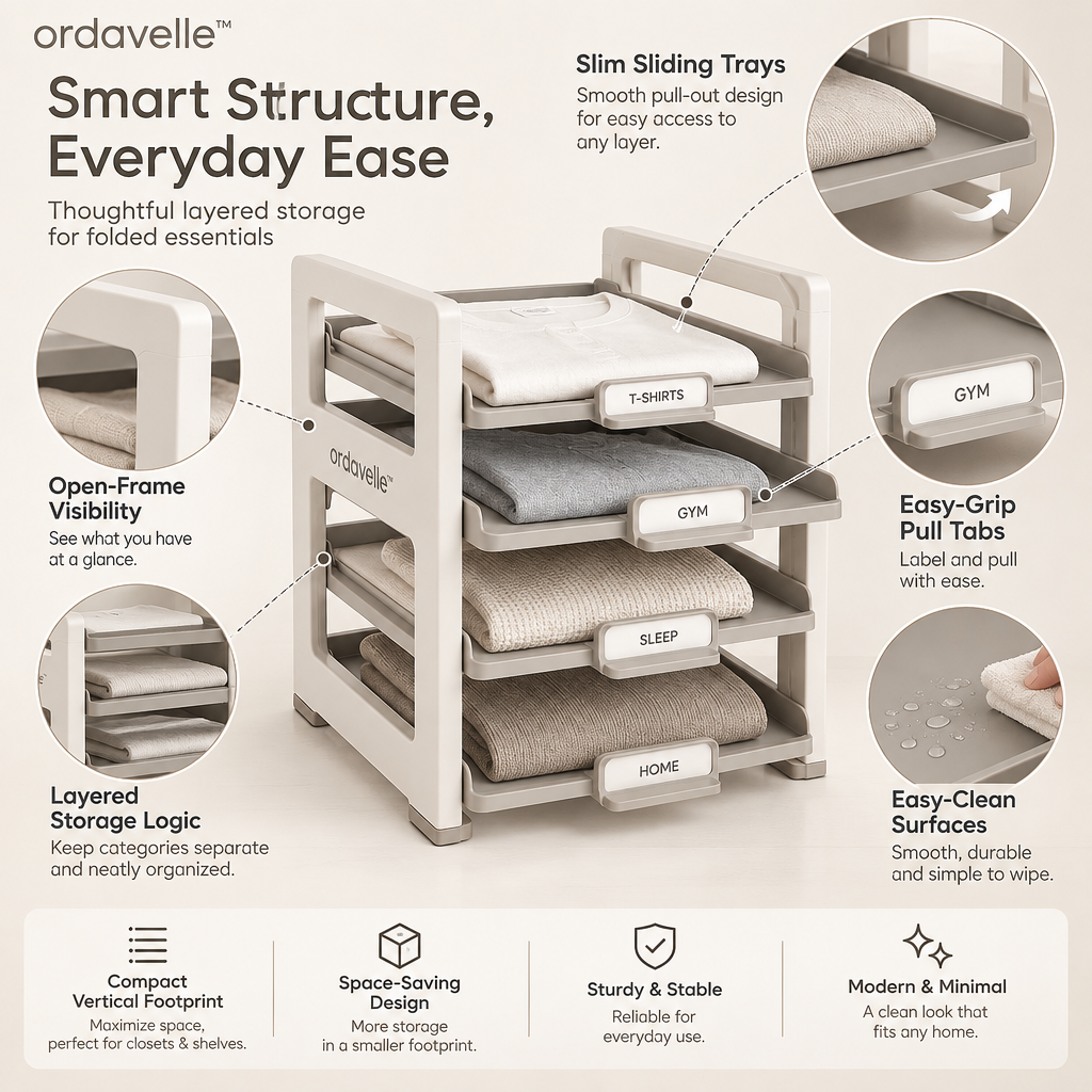 ordavelle™  Layer-Lift Linen Organizer