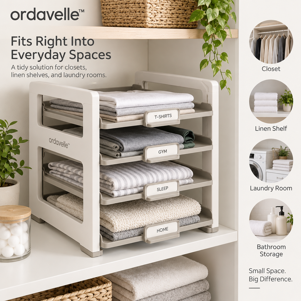 ordavelle™  Layer-Lift Linen Organizer