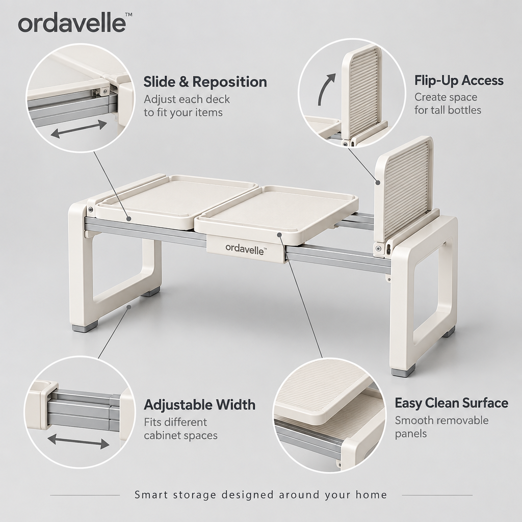 ordavelle™  Adaptive Split-Level Organizer